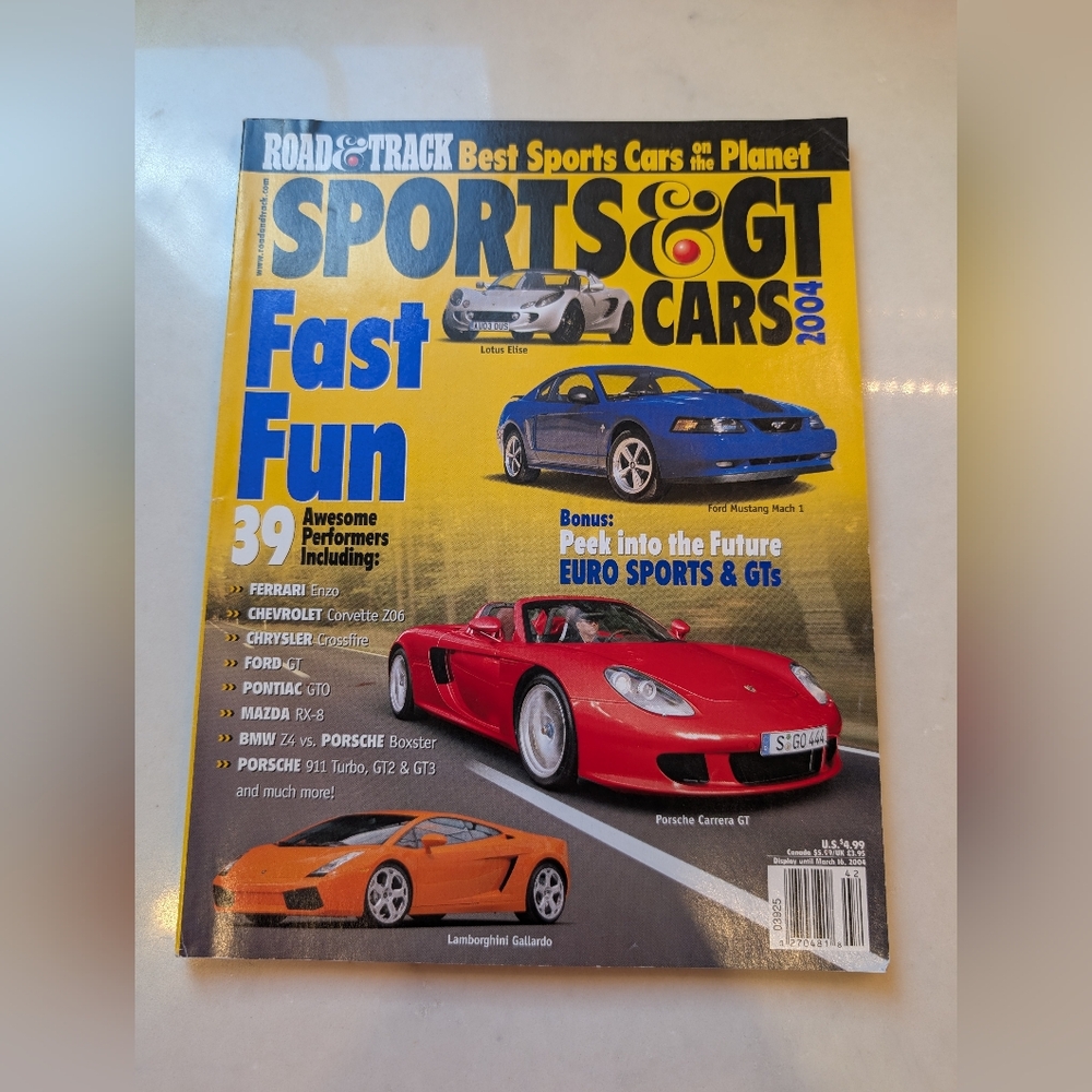 Road & Track Sports & GT Cars 2004 Fast Fun Magazine, March 2004